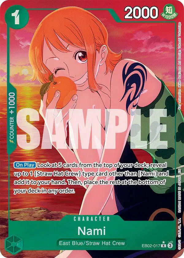 Nami (Alternate Art) - EB02-017 - Extra Booster: Anime 25th Collection