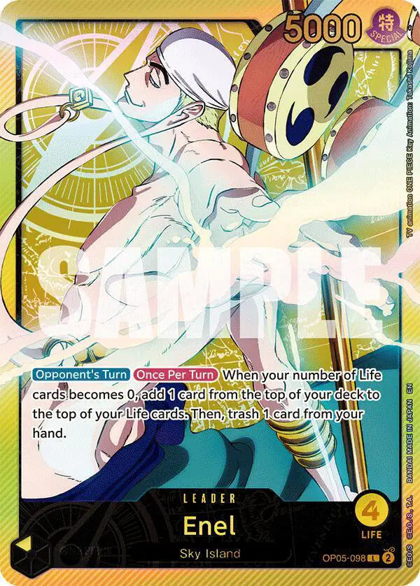 Enel (SPR) - OP05-098 - Extra Booster: Anime 25th Collection