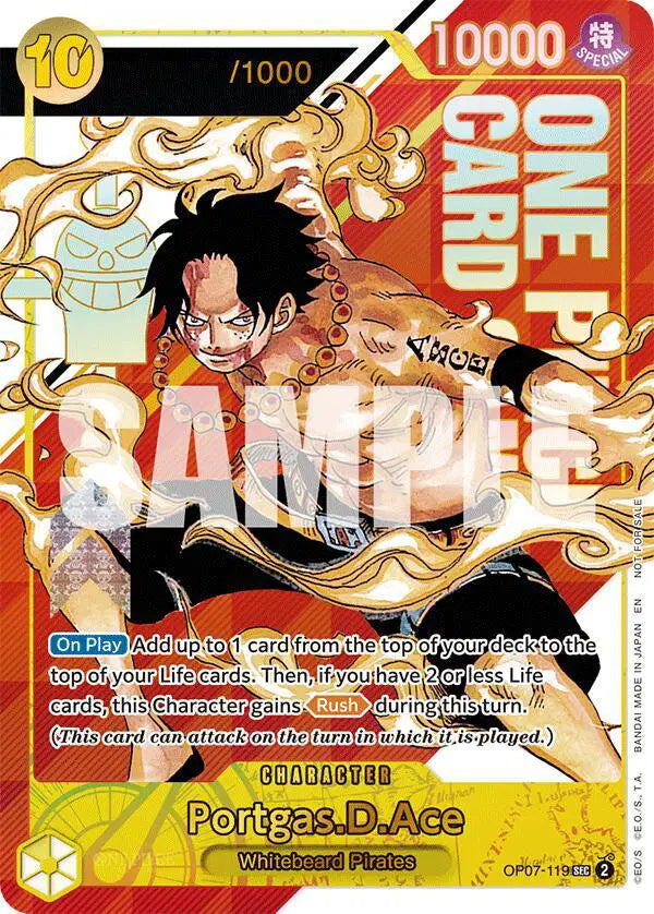 Portgas.D.Ace (Serial Numbered) - OP07-119 - One Piece Promotion Cards