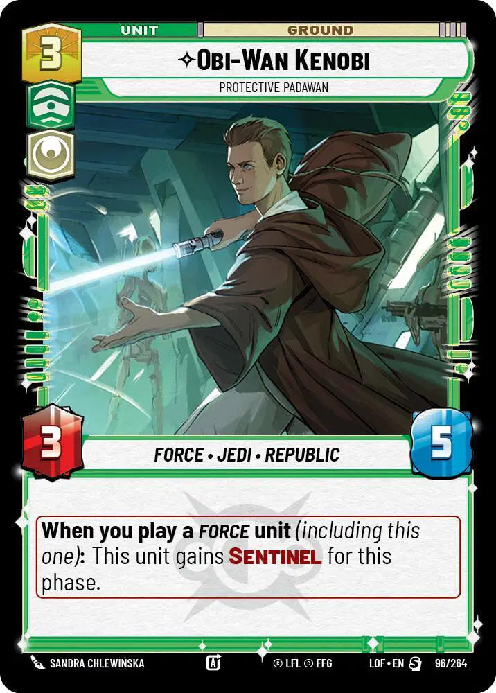 Obi-Wan Kenobi - Protective Padawan - LOF-096 - Legends of the Force