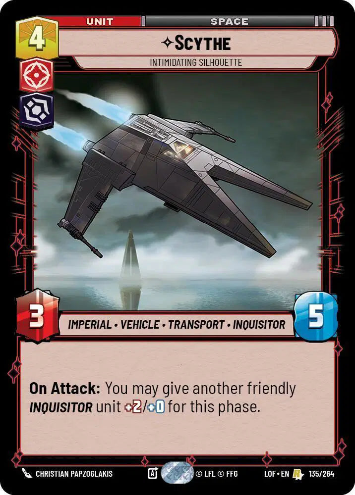 Scythe - Intimidating Silhouette - LOF-135 - Legends of the Force