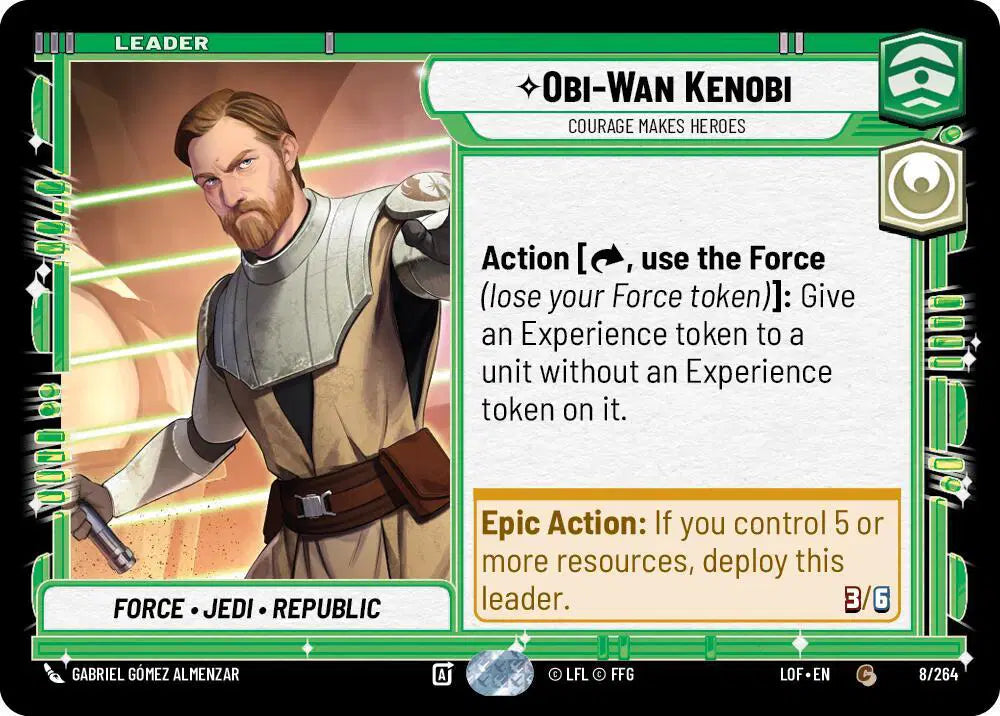 Obi-Wan Kenobi - Courage Makes Heroes - LOF-008 - Legends of the Force