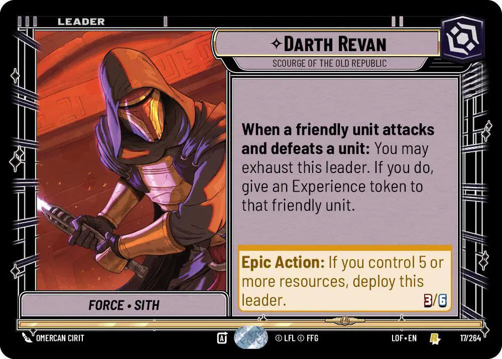 Darth Revan - Scourge of the Old Republic - LOF-017 - Legends of the Force