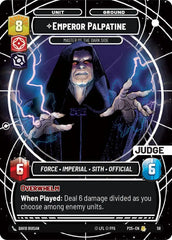 Emperor Palpatine - Master of the Dark Side - JP-58 - Judge Promos