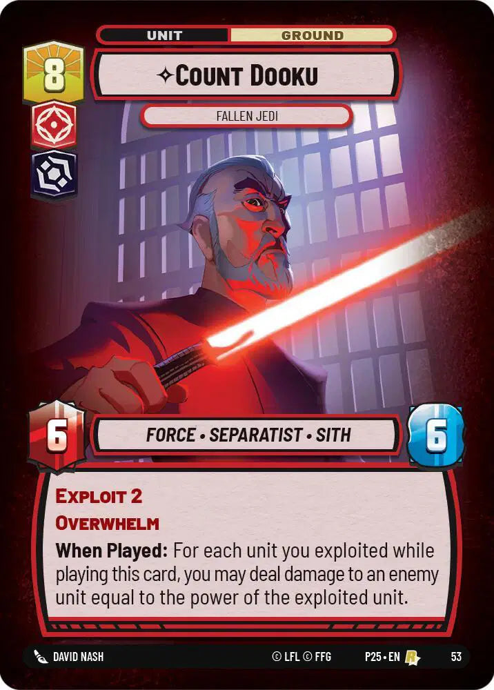 Count Dooku - Fallen Jedi - SSP-53 - Store Showdown Promos