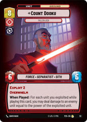 Count Dooku - Fallen Jedi - SSP-53 - Store Showdown Promos