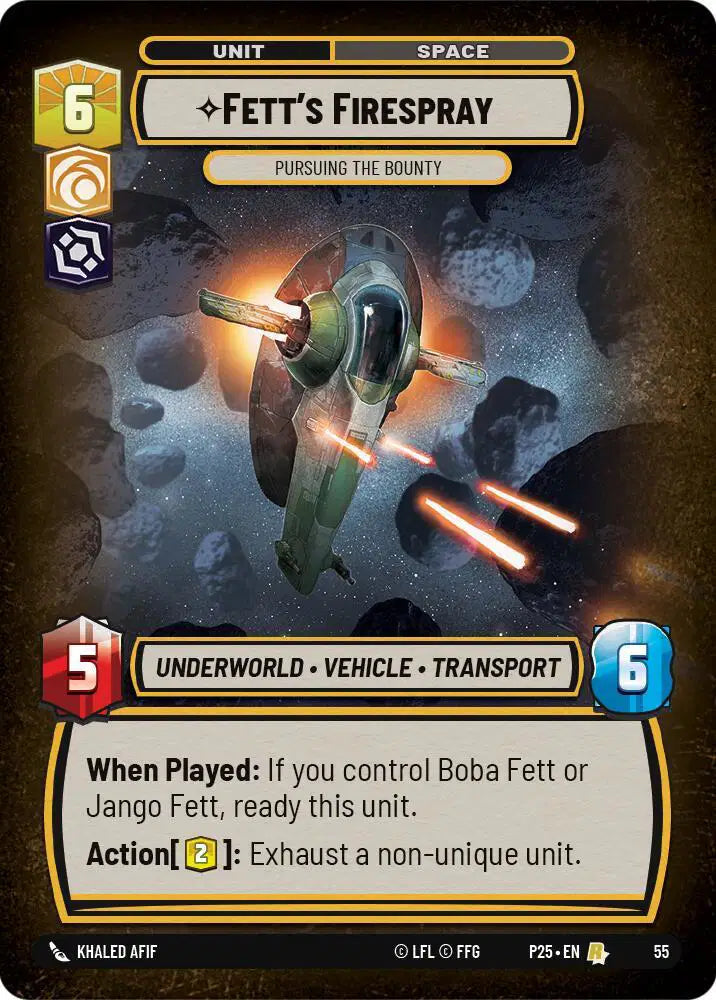 Fett's Firespray - Pursuing the Bounty - SSP-055 - Store Showdown Promos
