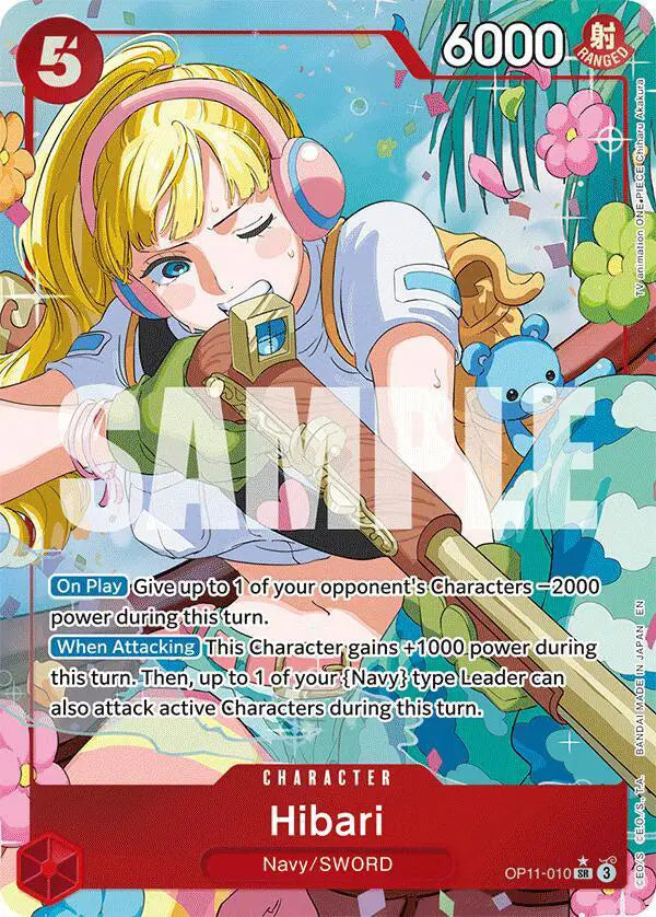 Hibari (Alternate Art) - OP11-010 - A Fist of Divine Speed