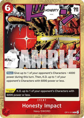 Honesty Impact - OP11-018 - A Fist of Divine Speed