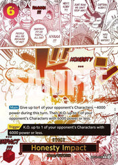 Honesty Impact (Alternate Art) - OP11-018 - A Fist of Divine Speed