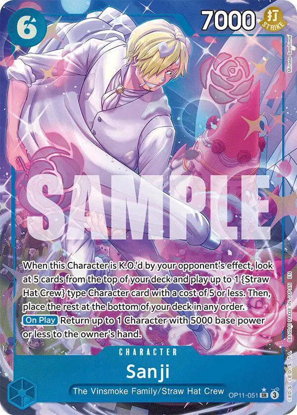Sanji (Alternate Art) - OP11-051 - A Fist of Divine Speed