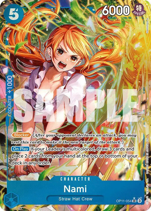 Nami (054) (Alternate Art) - OP11-054 - A Fist of Divine Speed