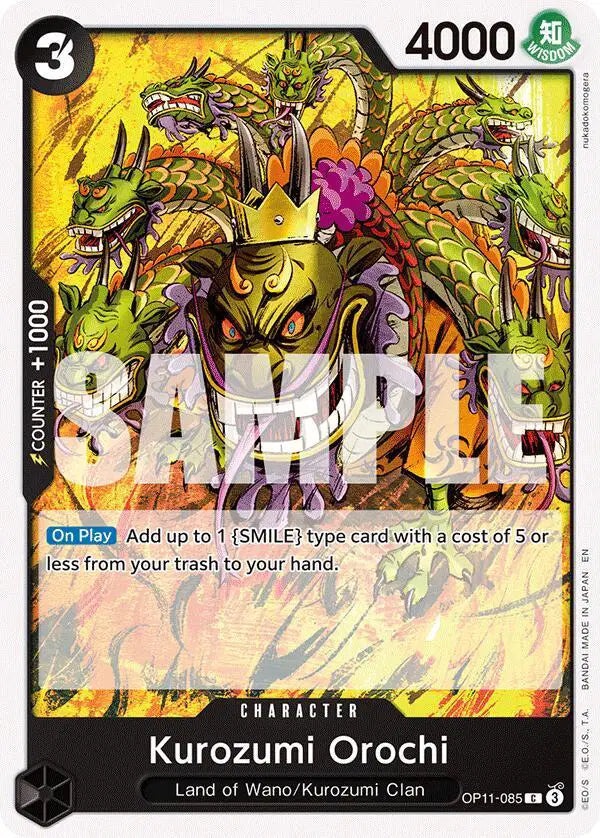 Kurozumi Orochi - OP11-085 - A Fist of Divine Speed