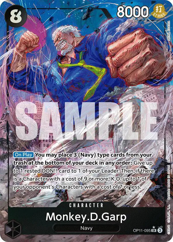 Monkey.D.Garp (Alternate Art) - OP11-095 - A Fist of Divine Speed