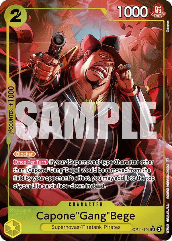 Capone"Gang"Bege (101) (Alternate Art) - OP11-101 - A Fist of Divine Speed