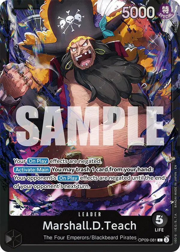 Marshall.D.Teach (OP09-081) - OP09-081 - Starter Deck 27: BLACK Marshall.D.Teach