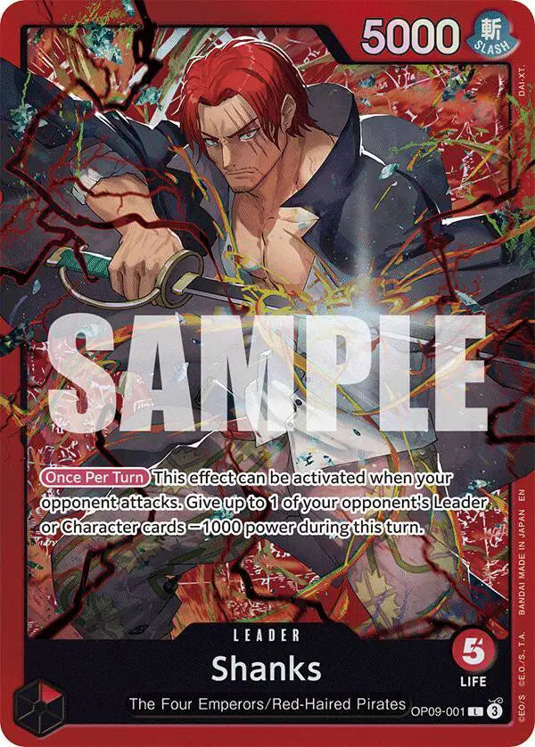 Shanks (OP09-001) - OP09-001 - Starter Deck 23: RED Shanks
