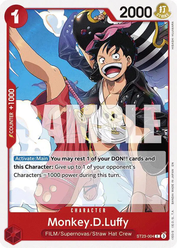 Monkey.D.Luffy - ST23-004 - Starter Deck 23: RED Shanks