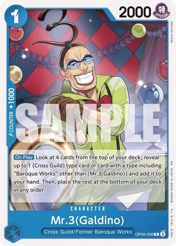 Mr.3(Galdino) (Reprint) - OP09-056 - Starter Deck 25: BLUE Buggy