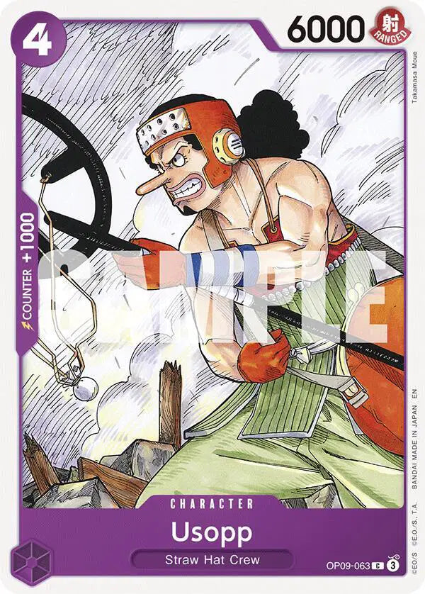 Usopp (Reprint) - OP09-063 - Starter Deck 26: PURPLE/BLACK Monkey.D.Luffy