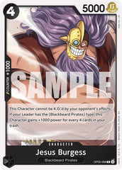 Jesus Burgess (Reprint) - OP09-086 - Starter Deck 27: BLACK Marshall.D.Teach