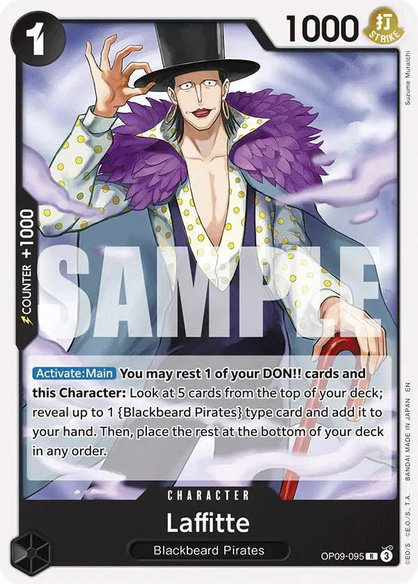 Laffitte (Reprint) - OP09-095 - Starter Deck 27: BLACK Marshall.D.Teach