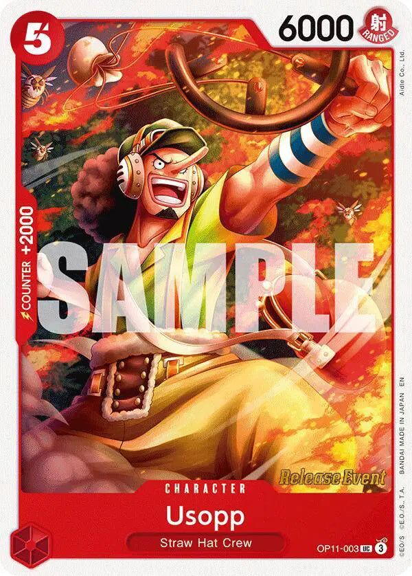Usopp - OP11-003 - A Fist of Divine Speed Release Event Cards