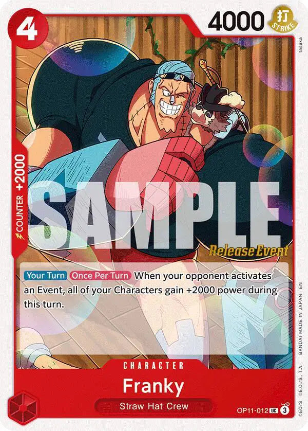 Franky - OP11-012 - A Fist of Divine Speed Release Event Cards