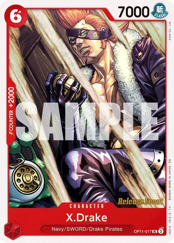 X.Drake - OP11-017 - A Fist of Divine Speed Release Event Cards