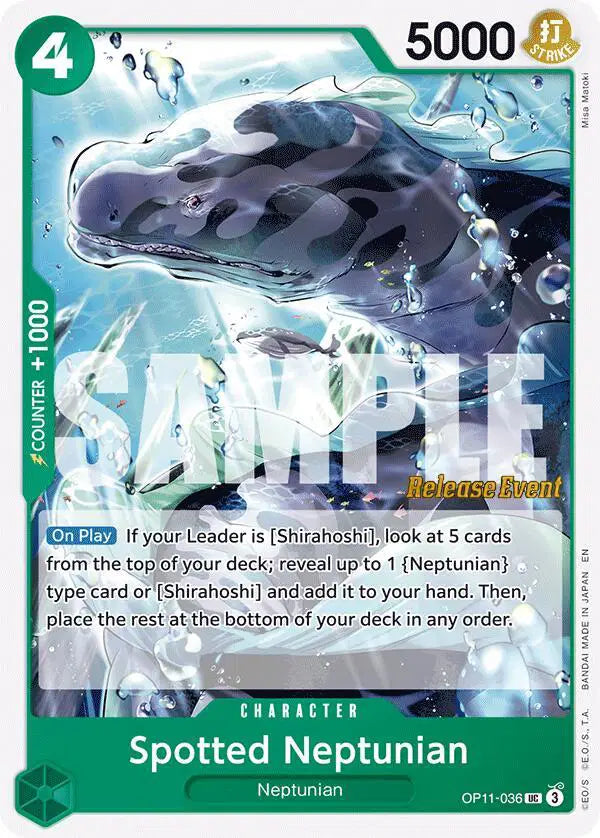 Spotted Neptunian - OP11-036 - A Fist of Divine Speed Release Event Cards