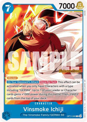 Vinsmoke Ichiji - OP11-043 - A Fist of Divine Speed Release Event Cards