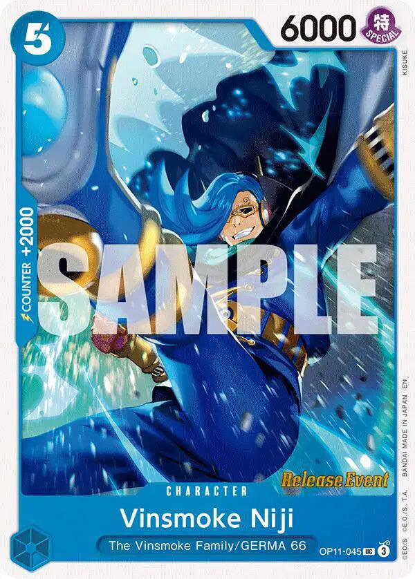 Vinsmoke Niji - OP11-045 - A Fist of Divine Speed Release Event Cards