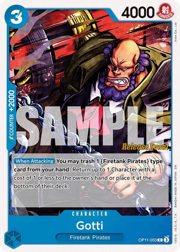 Gotti - OP11-050 - A Fist of Divine Speed Release Event Cards