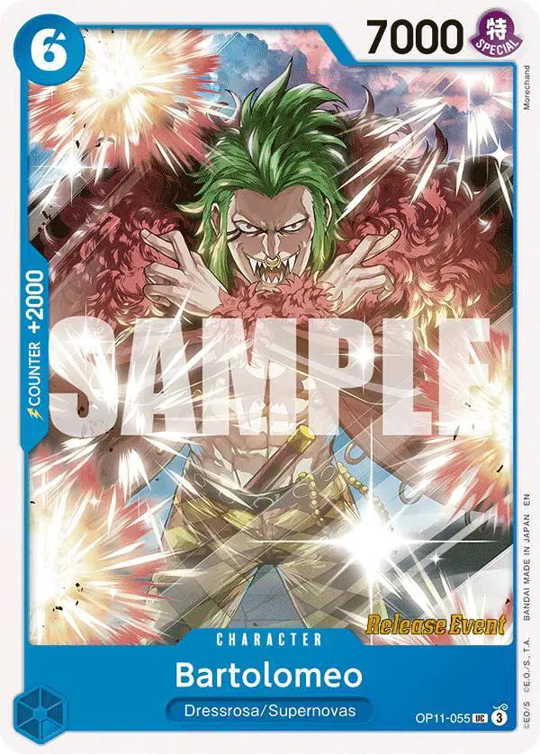 Bartolomeo - OP11-055 - A Fist of Divine Speed Release Event Cards