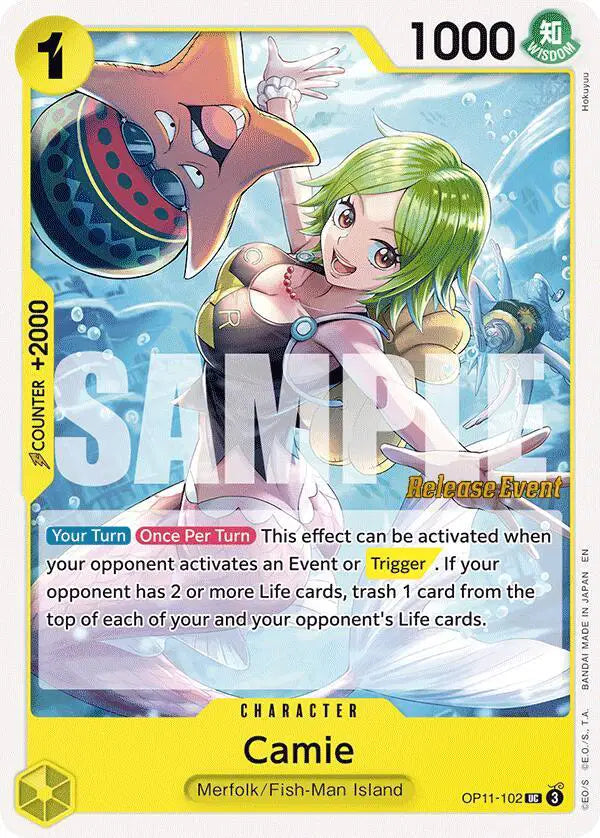 Camie - OP11-102 - A Fist of Divine Speed Release Event Cards