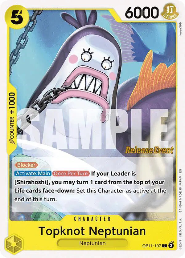 Topknot Neptunian - OP11-107 - A Fist of Divine Speed Release Event Cards