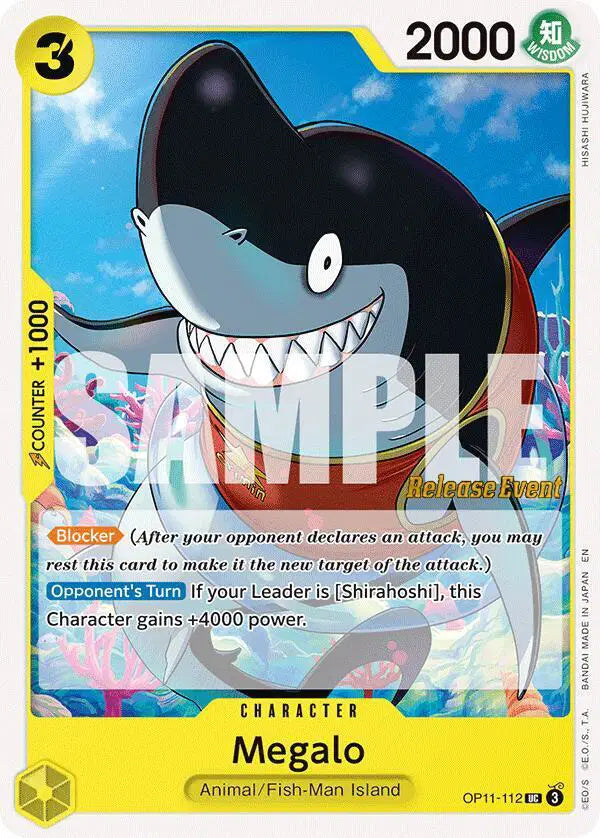 Megalo - OP11-112 - A Fist of Divine Speed Release Event Cards