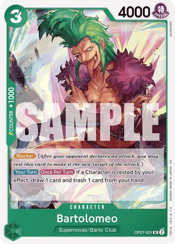 Bartolomeo (Reprint) - OP07-031 - Starter Deck 24: GREEN Jewelry Bonney