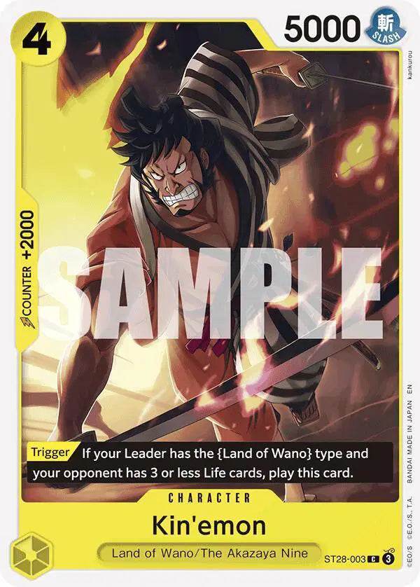 Kin'emon - ST28-003 - Starter Deck 28: GREEN/YELLOW Yamato