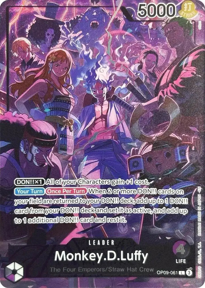 Monkey.D.Luffy (English Version 2nd Anniversary Set) - OP09-061 - One Piece Promotion Cards