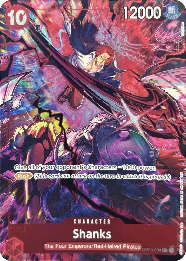 Shanks (004) (English Version 2nd Anniversary Set) - OP09-004 - One Piece Promotion Cards