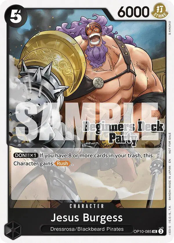 Jesus Burgess (Beginners Deck Party [ST-23] - [ST-28] Participation Pack) - OP10-085 - One Piece Promotion Cards