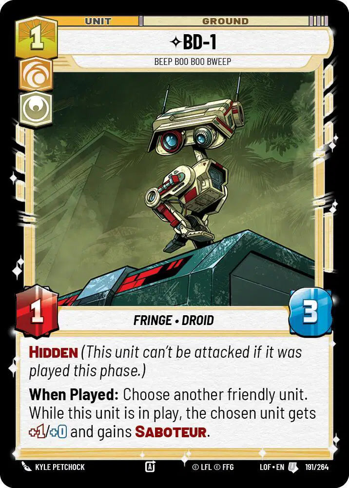 BD-1 - Beep Boo Boo Bweep - LOF-191 - Legends of the Force