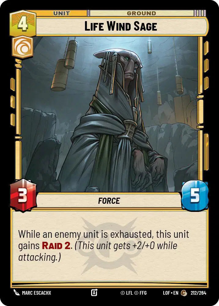 Life Wind Sage - LOF-212 - Legends of the Force