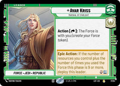 Avar Kriss - Marshal of Starlight - LOF-007 - Legends of the Force