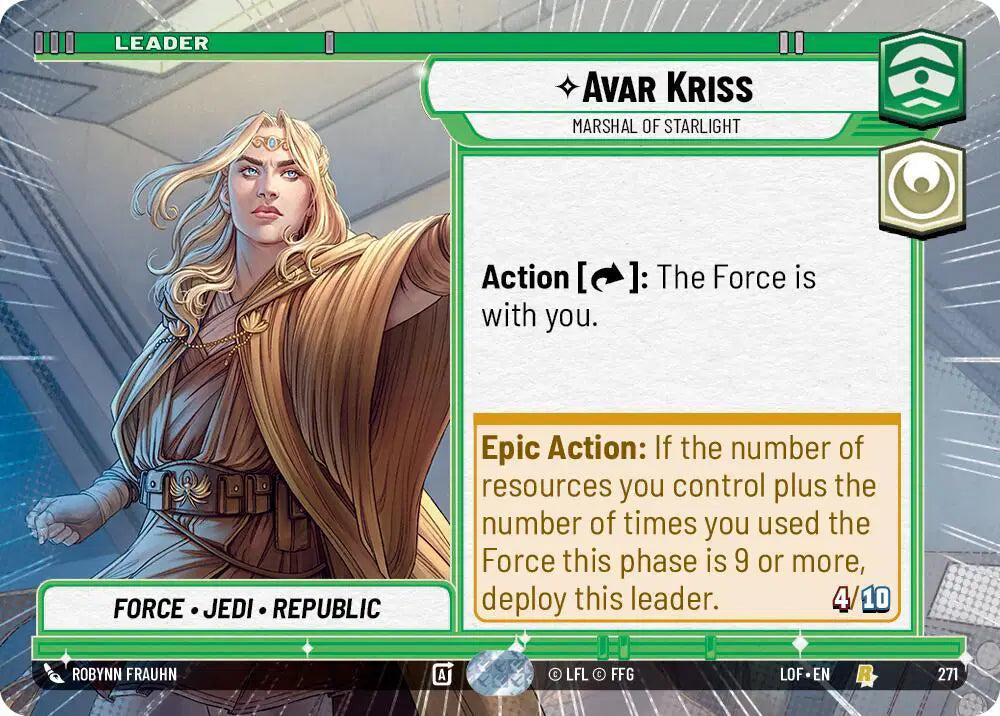 Avar Kriss - Marshal of Starlight (Hyperspace) - LOF-271 - Legends of the Force