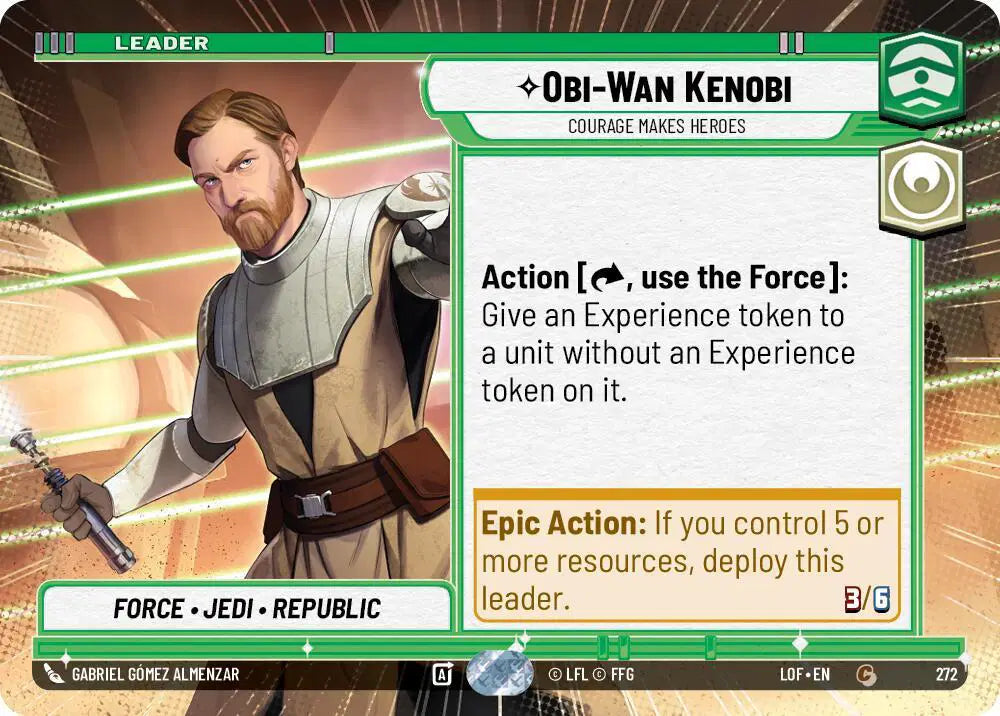 Obi-Wan Kenobi - Courage Makes Heroes (Hyperspace) - LOF-272 - Legends of the Force