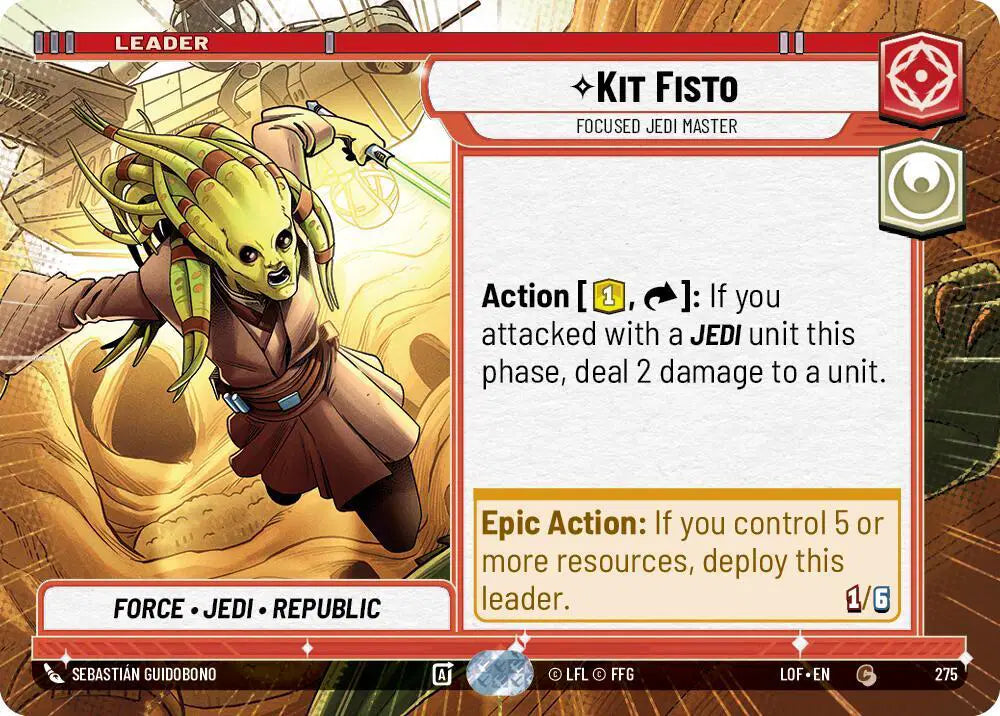 Kit Fisto - Focused Jedi Master (Hyperspace) - LOF-275 - Legends of the Force