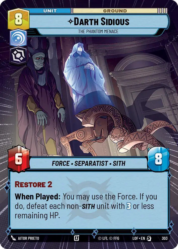 Darth Sidious - The Phantom Menace (Hyperspace) - LOF-303 - Legends of the Force