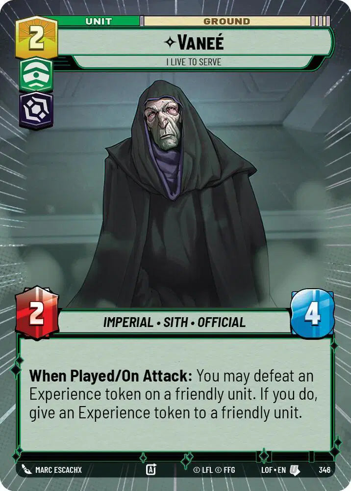 Vanee - I Live to Serve (Hyperspace) - LOF-346 - Legends of the Force